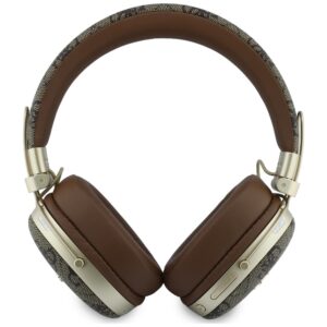 Ausinės Guess Bluetooth ENC Metal 4G Script Logo rudos spalvos - Image 3