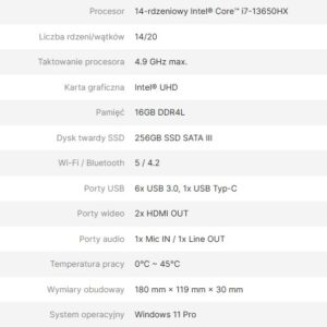 AVTEK OPS COMPUTER I7 13650HX 16GB 256GB/WIN 11 PR - Image 3