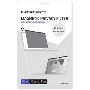 Qoltec 51077 Privatumo filtras, skirtas „MacBook Air 13.6“ | Magnetinis