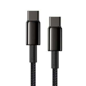 Baseus CATWJ-01 USB kabelis 1 m USB C 100 W Juoda - Image 2