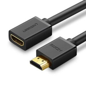 Kabelis/ilgiklis HDMI kištukas - HDMI lizdas 4K 60Hz 2m, juodas HD107 UGREEN