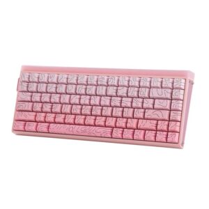 „Gasket“ klaviatūra HERO84 HE PINK+Gradient+Contour Dragon King switch RGB AULA - Image 2