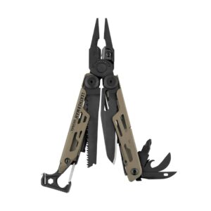 Leatherman SIGNAL daugiafunkcės replės Telpantis į kišenę 19 įrankiai(ių) Juoda, Gelsvai rudas