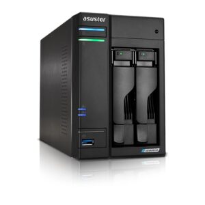 Asustor LOCKERSTOR 2 Gen2 (AS6702T) NAS Desktopas „Intel® Celeron®“ N5105 4 GB DDR4 0 TB ADM Juoda - Image 1