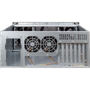 Inter-Tech 4U 40248 Stovas Juoda, Pilka - Image 2