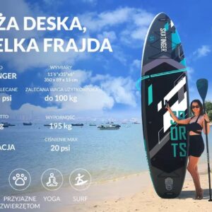 SUP lenta „SKATINGER Grey sports“ 350x89x15, skirta jogai - Image 3