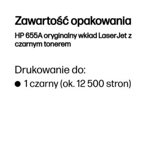 HP 655A Black Original LaserJet Toner Cartridge - Image 3