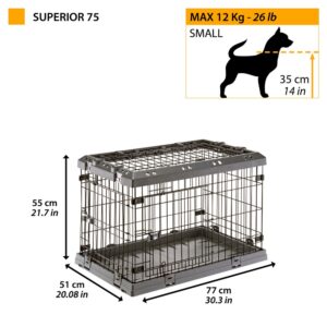 FERPLAST Superior 75 - Narvas šunims - 77 x 51 x 55 cm - Image 2