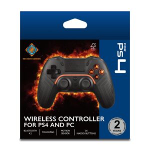 Deltaco Gaming GAM-139 žaidimų valdiklis Juoda Bluetooth/USB Žaidimų pultelis Skaitmeninis Android, PC, PlayStation 4 - Image 2