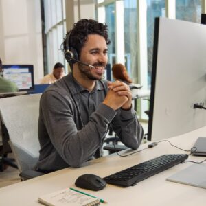 HP Poly Mission 615 Monaural USB Wired Headset - Image 3