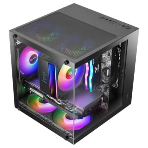 Mars Gaming MC-CUBE kompiuterio korpusas „Mini Tower“ Juoda - Image 3