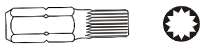 JONNESWAY SPLINE antgalis M12x30mm 6-kampis 10mm