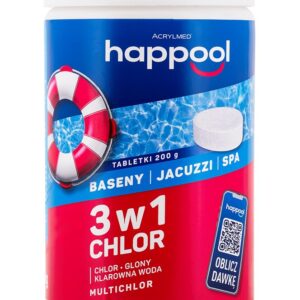 Acrylmed MULTICHLOR 3 in 1 Daugiafunkcinės tabletės, išskiriančios chlorą, 200 g – 1 kg