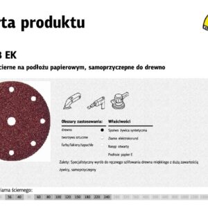 KLINGSPOR ŠLIFAVIMO DISKAS 150 PS18EK gr.100 SU ANGKOMIS GLS1/50vnt. FESTOOL,MAKITA - Image 1