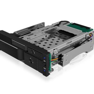 ICY BOX IB-173SSK 13,3 cm (5.25") Atminties disko dėklas Juoda - Image 1