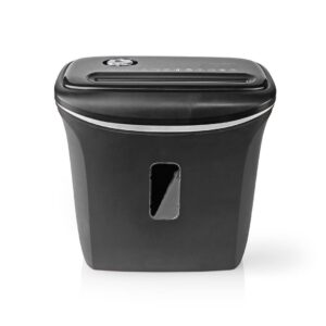 Nedis PASH120BKA4 dokumentų naikiklis Smulkinimas juostelėmis 22 cm Juoda