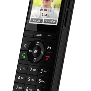 Fon FRITZ! X6 DECT telefonas Skambintojo ID Juoda - Image 3