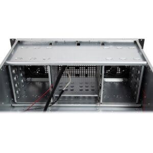 Inter-Tech 4U 40248 Stovas Juoda, Pilka - Image 3