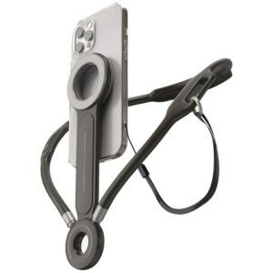 Magnetic neck holder 4smarts POV for smartphones anthracite