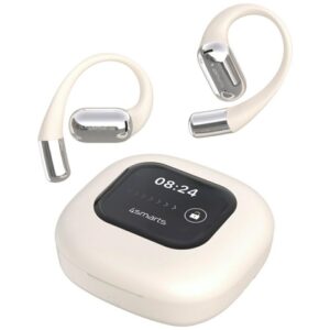 Bluetooth ausinės 4smarts SkyBuds OWS with AI screen beige
