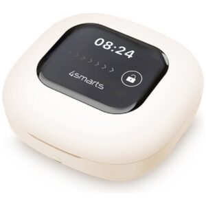 Bluetooth ausinės 4smarts SkyBuds OWS with AI screen beige - Image 2