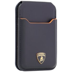 Magnetic Wallet Lamborghini D1 Genuine Leather MagSafe Phone Stand oranžinės spalvos - Image 2