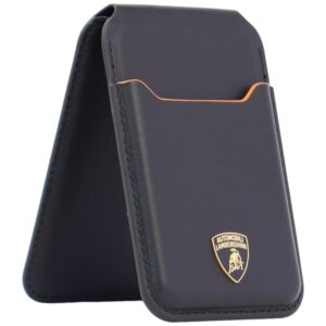 Magnetic Wallet Lamborghini D1 Genuine Leather MagSafe Phone Stand oranžinės spalvos - Image 3