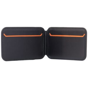 Magnetic Wallet Lamborghini D1 Genuine Leather MagSafe Phone Stand oranžinės spalvos - Image 4