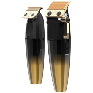 Set 2-in-1 JRL Fresh Fade Clipper + Fresh Fade Trimmer with Charging Station gold - Image 2