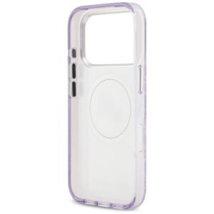 Karl Lagerfeld IML Glitter Karl & Choupette Heads Logo MagSafe dėklas skirtas Apple iPhone 17 Pro Purple - Image 7