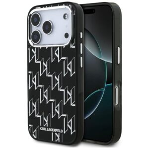 Karl Lagerfeld IML KL Monogram MagSafe dėklas skirtas Apple iPhone 17 Pro juodos spalvos - Image 1