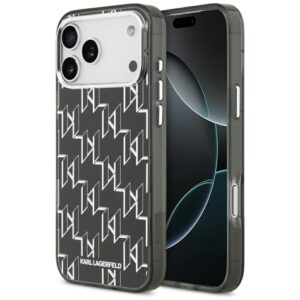 Karl Lagerfeld IML KL Monogram MagSafe dėklas skirtas Apple iPhone 17 Pro Max juodos spalvos - Image 1