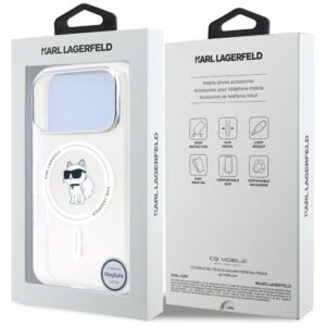 Karl Lagerfeld IML Choupette MagSafe dėklas skirtas Apple iPhone 17 Pro Max Clear - Image 8