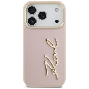 Karl Lagerfeld Karl Script Logo dėklas skirtas Apple iPhone 17 Pro rožinės spalvos - Image 3