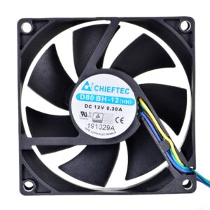 Chieftec AF-0825PWM kompiuterio aušinimo komponentas Kompiuterio korpusui Juoda