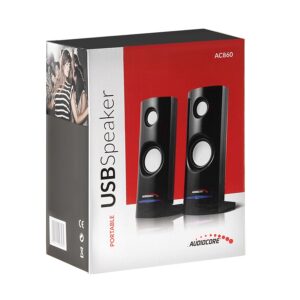 Audiocore AC860 garso kolonėlė 2 krypčių 4 W Juoda Vielinis - Image 3