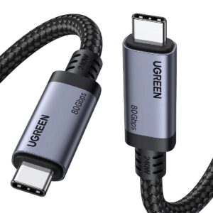 Kabelis USB C - USB C 1m  USB4 240W 80Gbit/s 16K@60Hz Thunderbolt 4 suderinamas L706 UGREEN