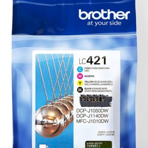 Brother LC-421VAL PagePack 4 vnt Originalus Standartinė išeiga Juoda, Žydras, Rausvai raudona, Geltona - Image 2