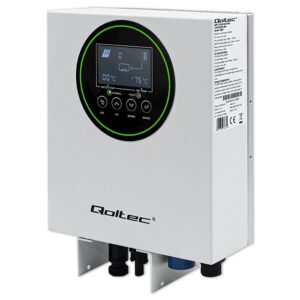 Qoltec 53867 Saulės inverteris vandens šildymui ECO Solar Boost | MPPT | BYPASS | LCD | 3kW/4kW | Wi-Fi - Image 1