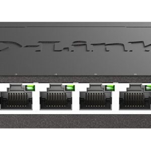 D-Link DGS-108 Ne-valdomas L2 Gigabit Ethernet (10/100/1000) Juoda