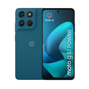 Motorola moto g57 power 17,1 cm (6.72") Dviguba SIM jungtis Android 16.0 5G C tipo USB 12 GB 256 GB 7000 mAh Mėlyna