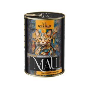 MAU Pate and Fillet Turkey with peanut butter - šlapias kačių maistas - 400g