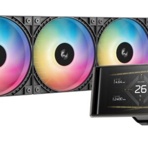 DeepCool LT360 VISION ARGB Procesorius Aušinimo skysčiu rinkinys 12 cm Juoda 1 vnt - Image 1