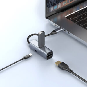 Mobile Origin 3in1 CompactHub HB1 - USB-A, USB-C, HDMI, USB-C Cable - Image 5