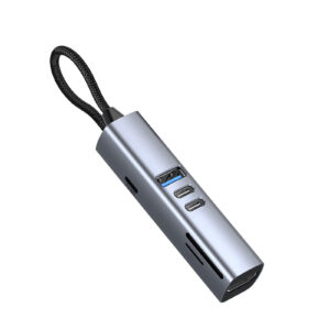 Mobile Origin 7in1 MultiHub HB2 - 3x USB-C, USB-A, HDMI, TF/SD Cards, USB-C Cable - Image 2