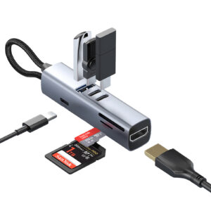 Mobile Origin 7in1 MultiHub HB2 - 3x USB-C, USB-A, HDMI, TF/SD Cards, USB-C Cable - Image 5
