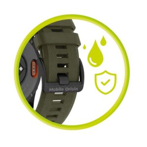 Mobile Origin Easy Strap Quick Fit for Garmin ES1, 20mm Dark Green - Image 7