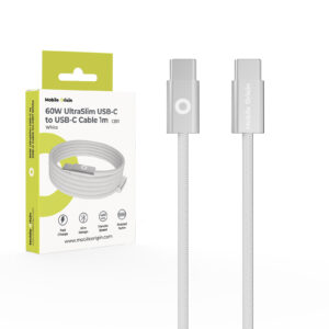 Mobile Origin 60W UltraSlim USB-C to USB-C Cable 1 m CB11 White