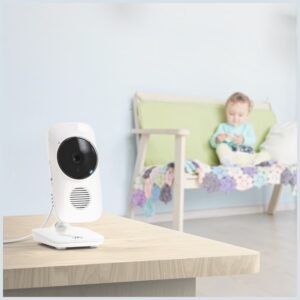 Electronic nanny Motorola VM483 video monitor 2.8" baltos spalvos-gold - Image 3