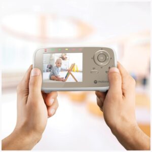 Electronic nanny Motorola VM483 video monitor 2.8" baltos spalvos-gold - Image 5